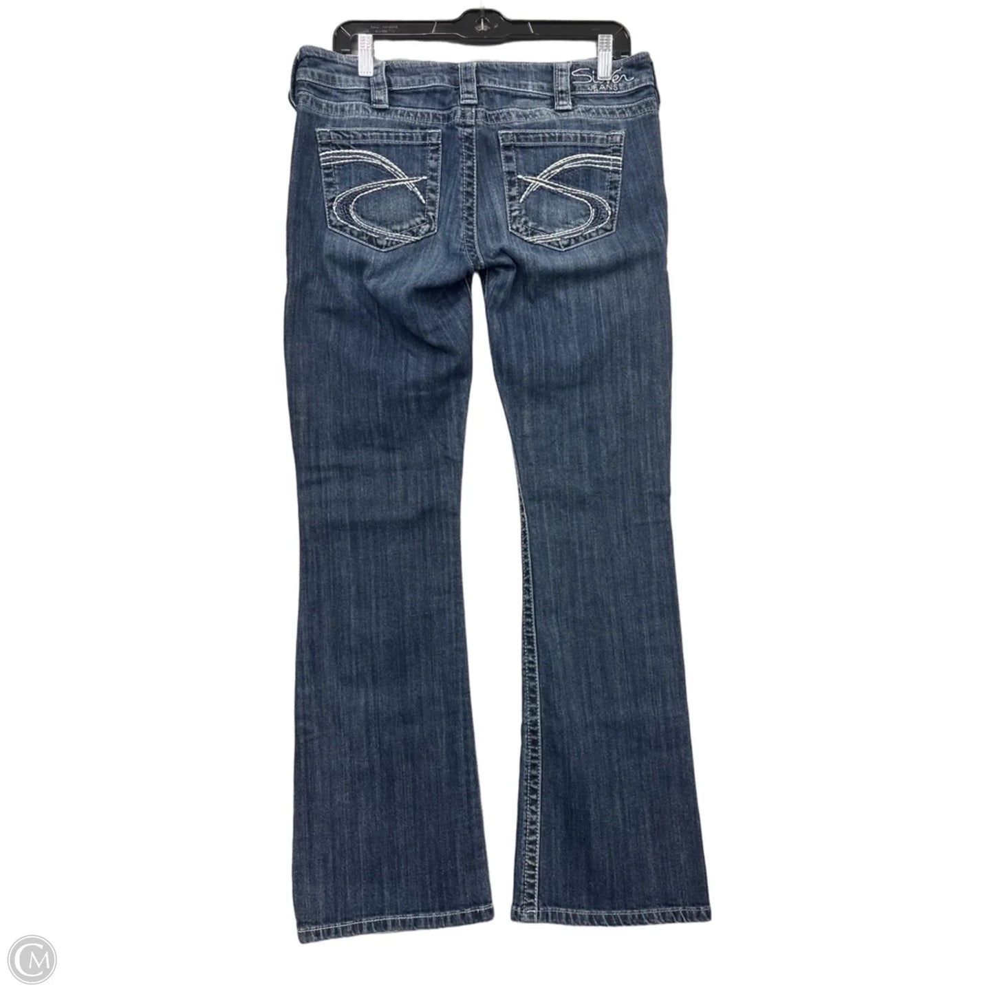 Jeans Boot Cut By Silver In Blue Denim, Size: 12