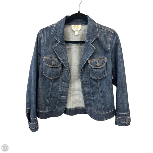 Jacket Denim By Talbots In Blue Denim, Size: M