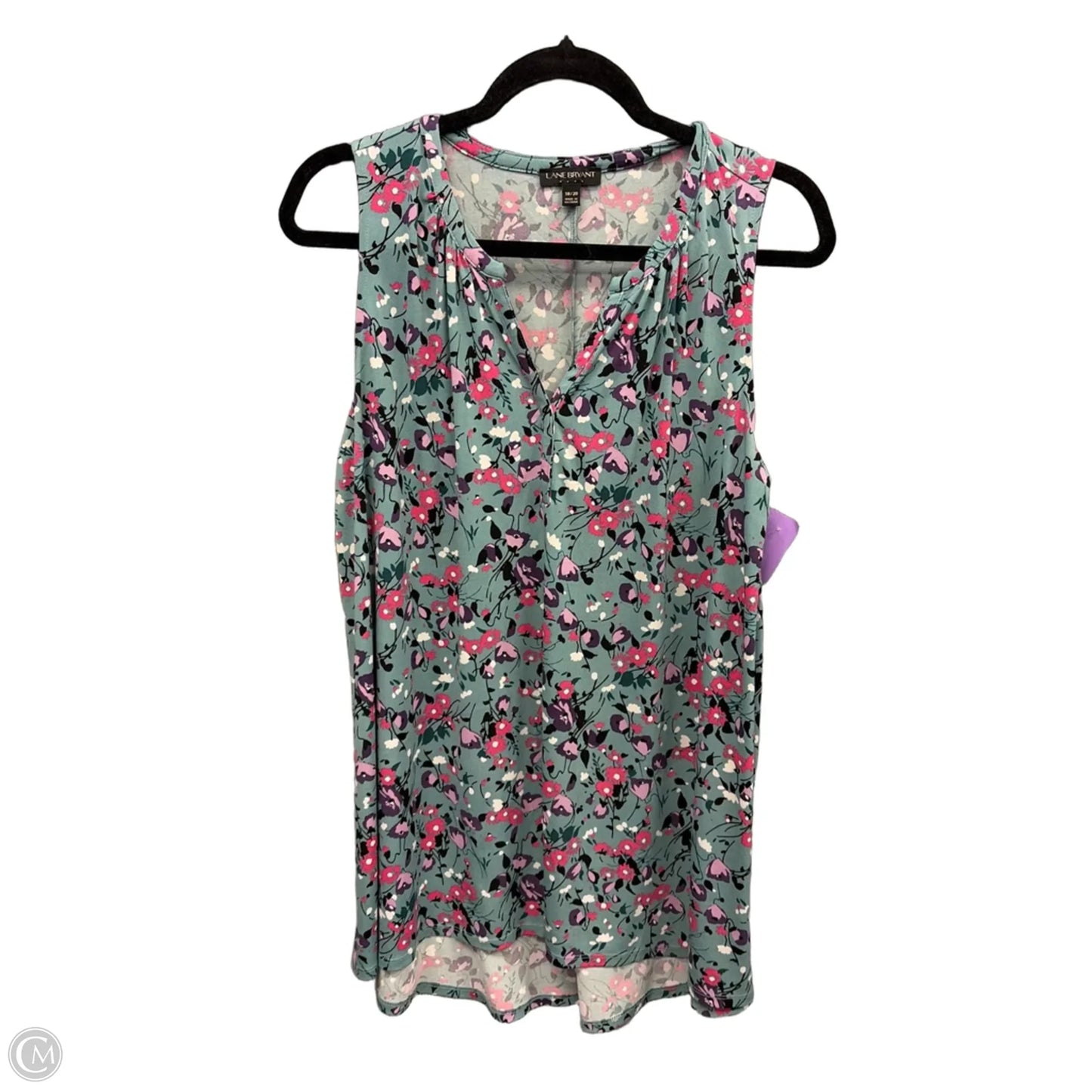 Tunic Sleeveless By Lane Bryant In Blue, Size: 1x