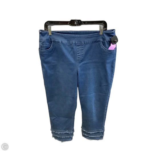 Capris By Lulu B In Blue Denim, Size: 14