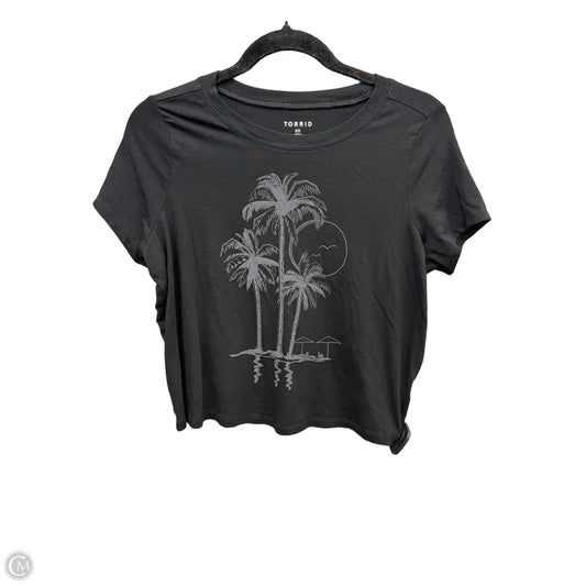 Top Short Sleeve By Torrid In Black, Size: M