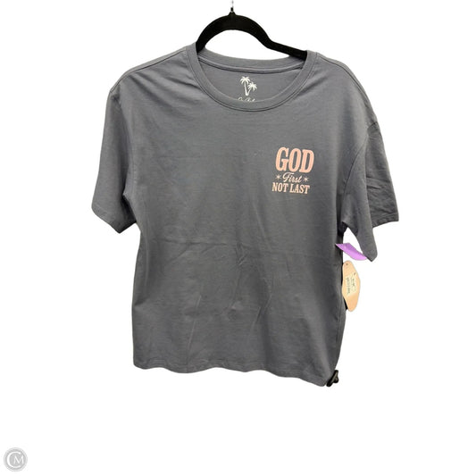 Top Short Sleeve By Clothes Mentor In Blue, Size: L