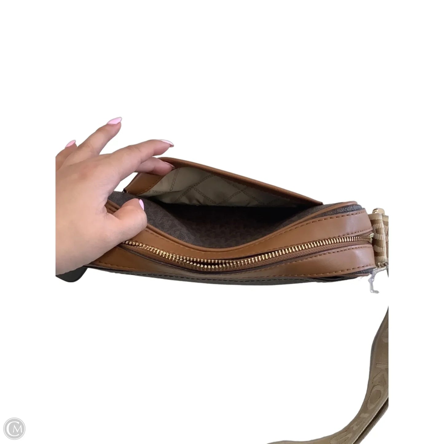 Crossbody Designer By Michael Kors, Size: Medium