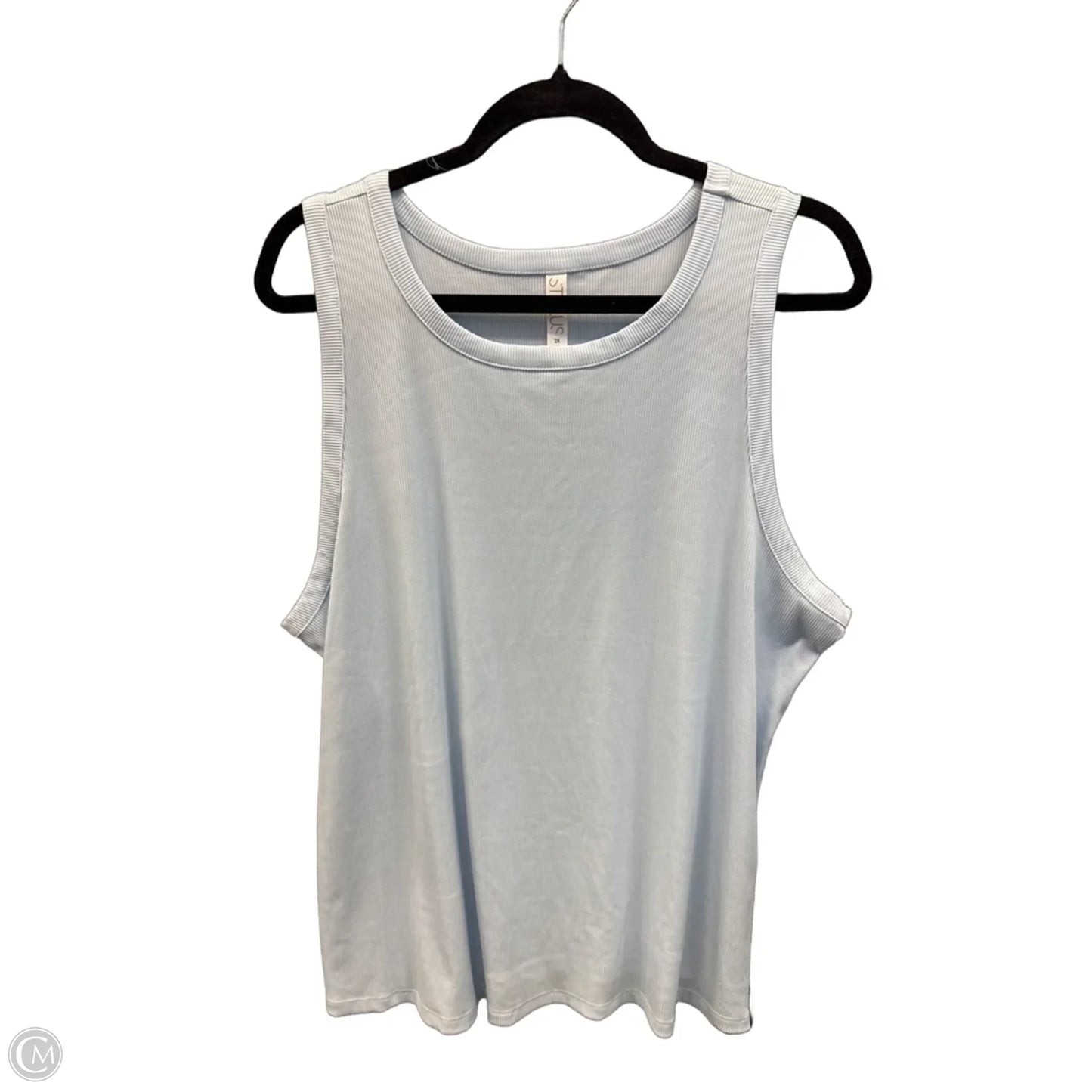 Top Sleeveless Basic By Stylus In Blue, Size: 2x