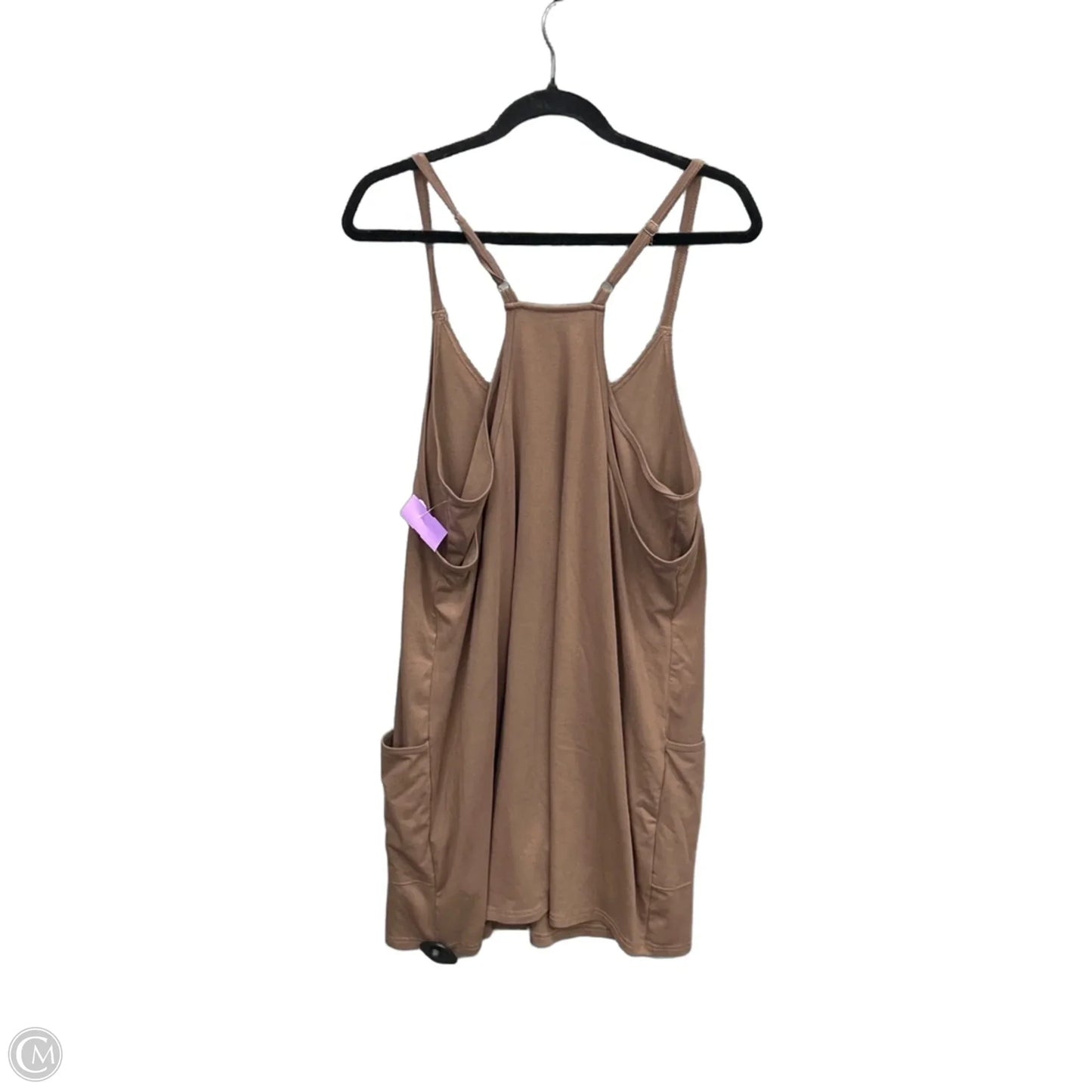 Shortalls By Clothes Mentor In Brown, Size: L