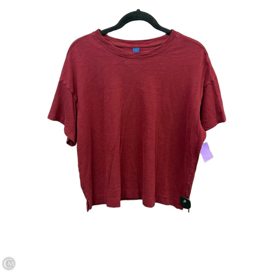 Top Short Sleeve Basic By Old Navy In Red, Size: L