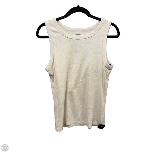 Top Sleeveless Basic By Sonoma In Cream, Size: Xl