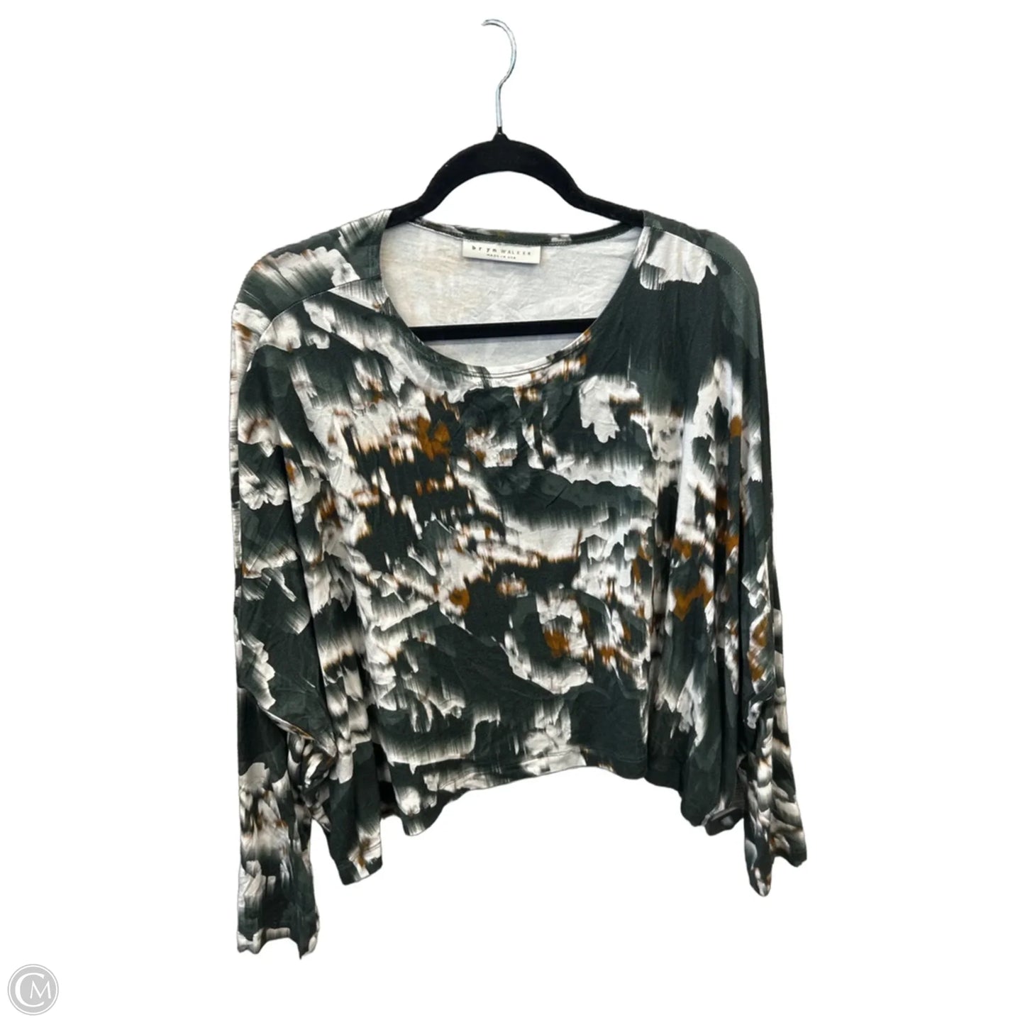 Top Long Sleeve By Bryn Walker In Tie Dye Print, Size: Xl