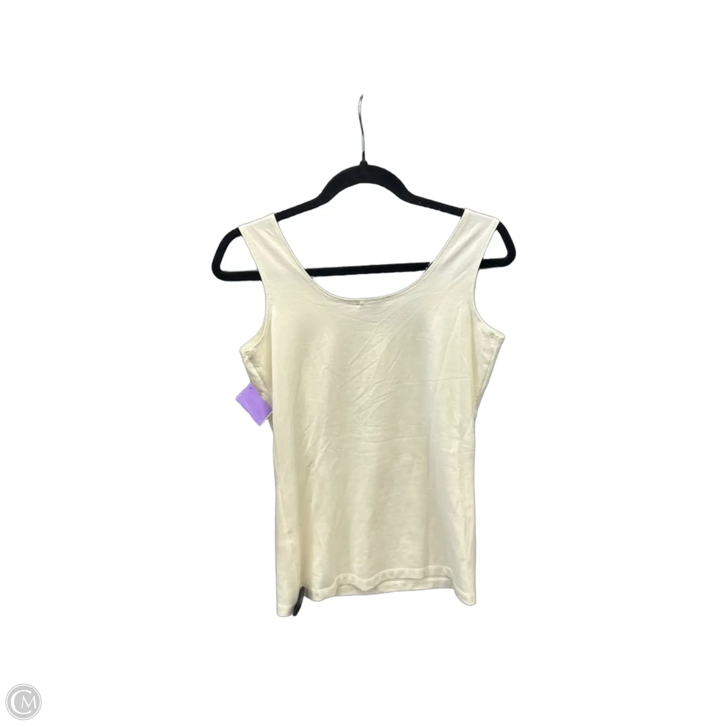 Top Sleeveless Basic By Clothes Mentor In Cream, Size: M