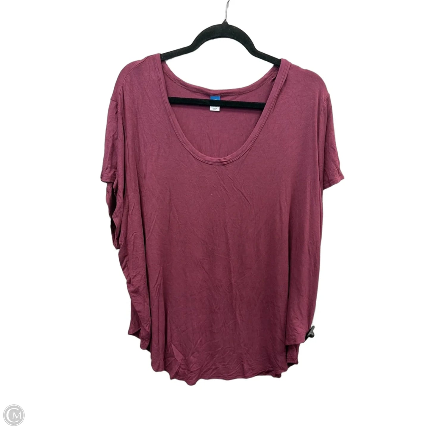 Tunic Short Sleeve By Old Navy In Purple, Size: Xxl