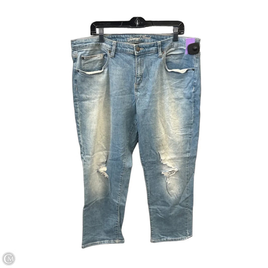 Jeans Boyfriend By Universal Thread In Blue Denim, Size: 16
