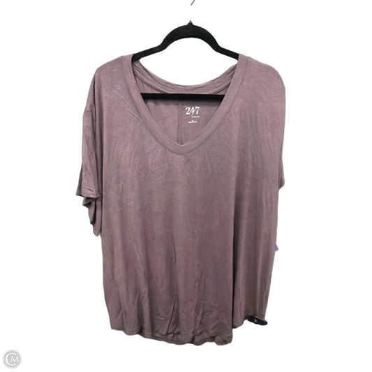 Tunic Short Sleeve By Maurices In Purple, Size: 3x