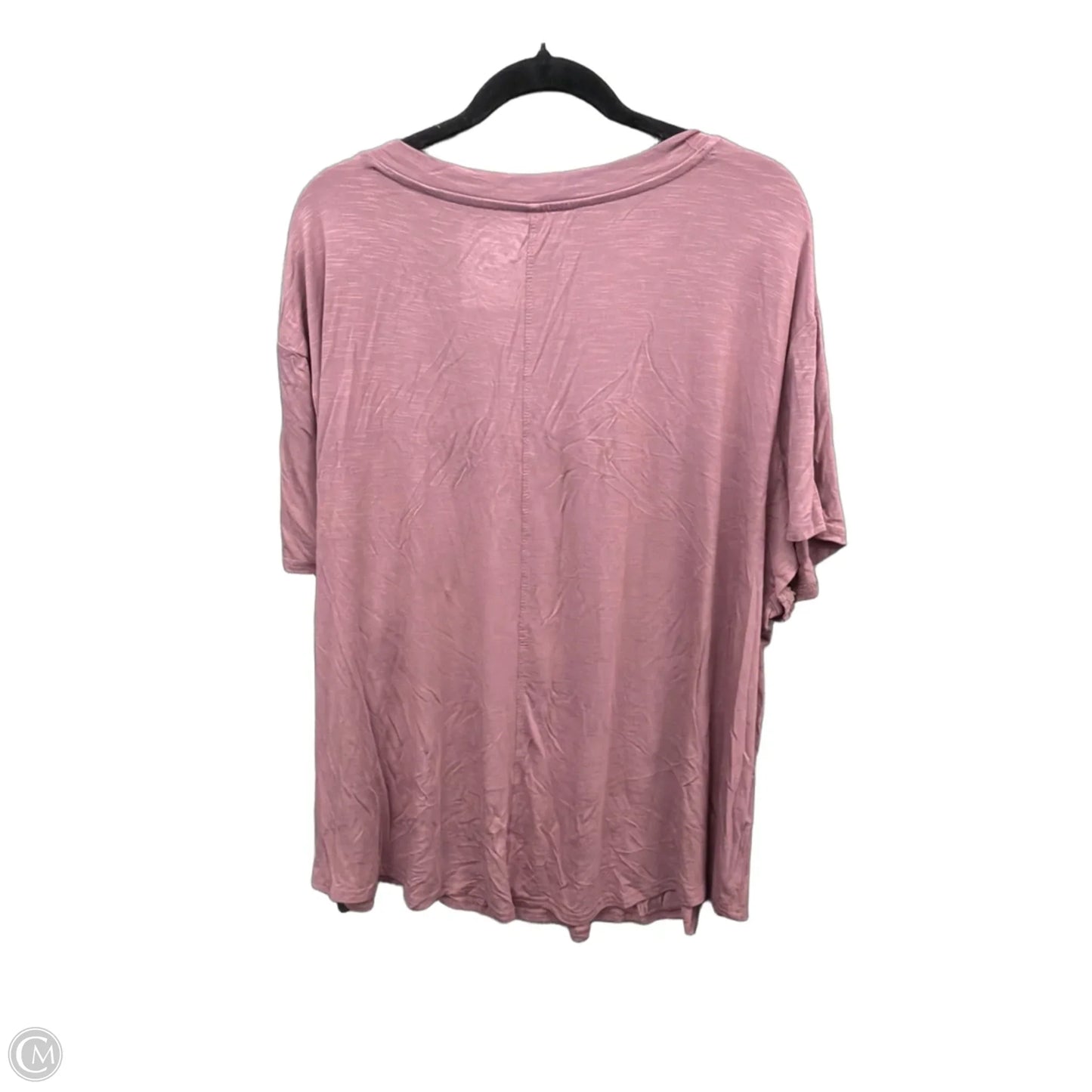 Tunic Short Sleeve By Maurices In Pink, Size: 3x