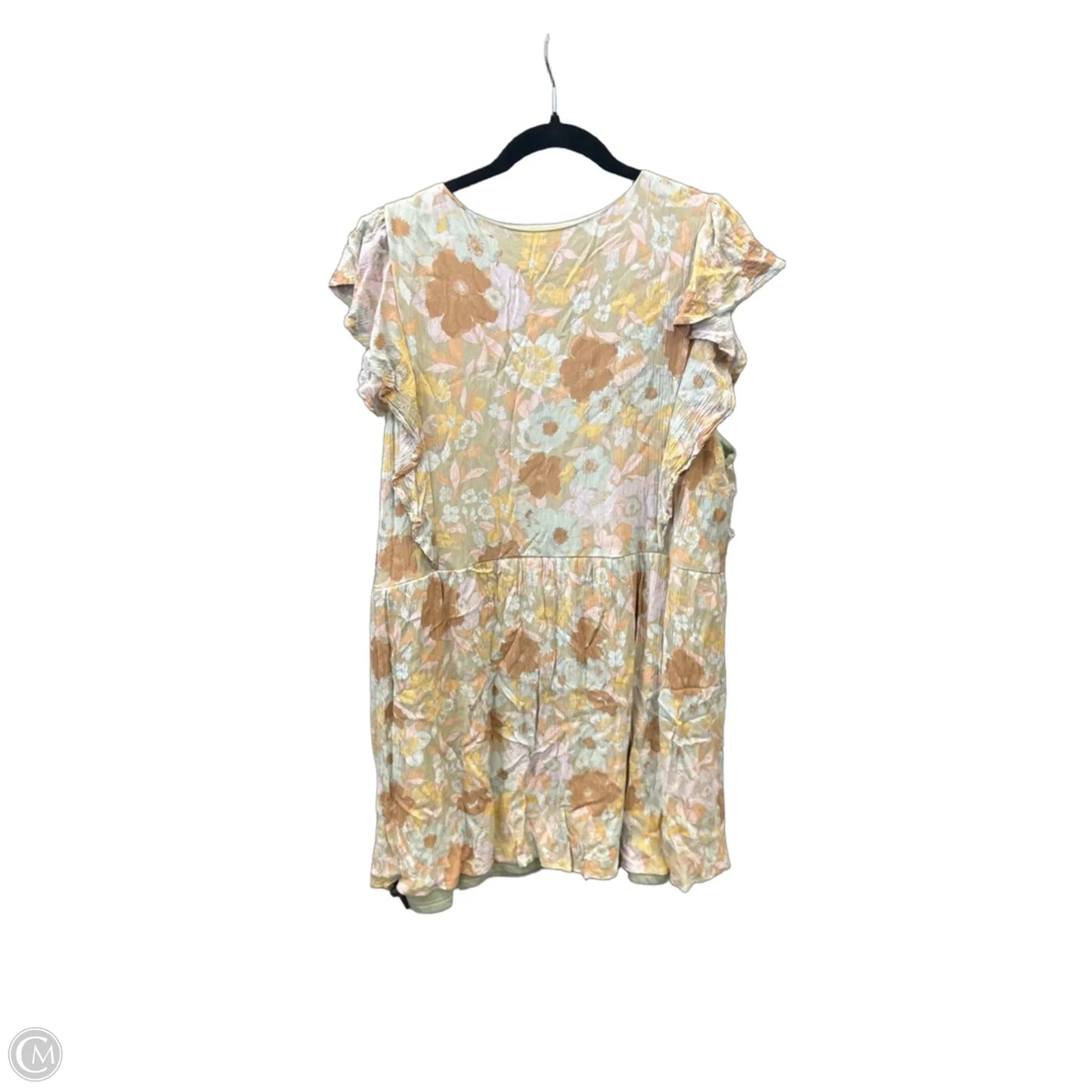 Dress Casual Short By Emily Wonder In Green, Size: 2x