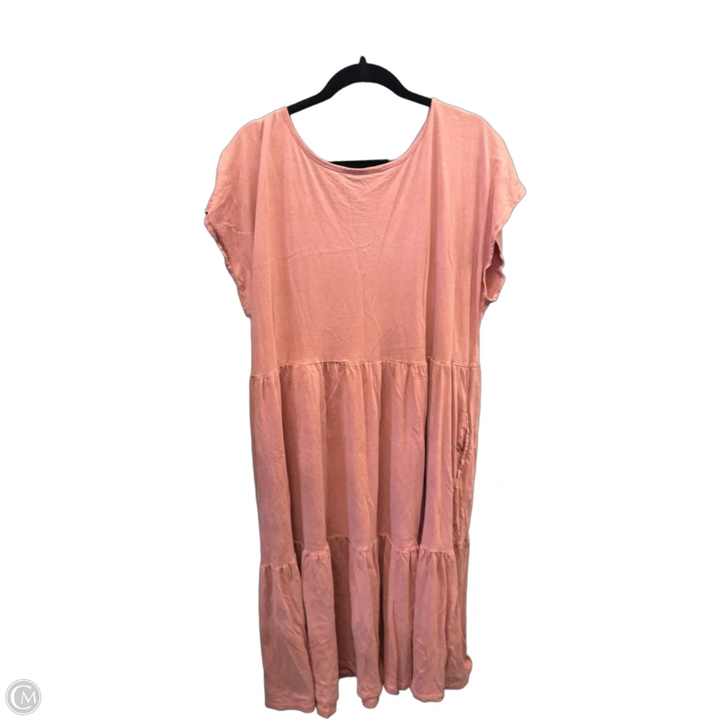 Dress Casual Midi By Terra & Sky In Pink, Size: 1x