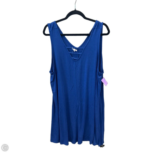 Dress Casual Midi By Maurices In Blue, Size: 2x