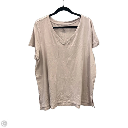 Tunic Short Sleeve By Jones New York In Brown, Size: 2x