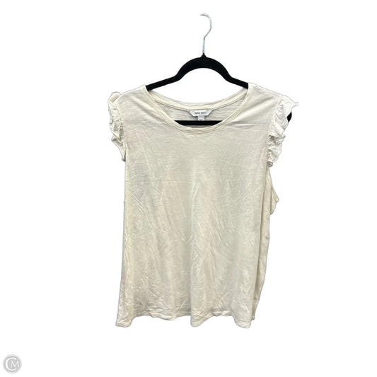 Top Sleeveless By Nine West In White, Size: 2x