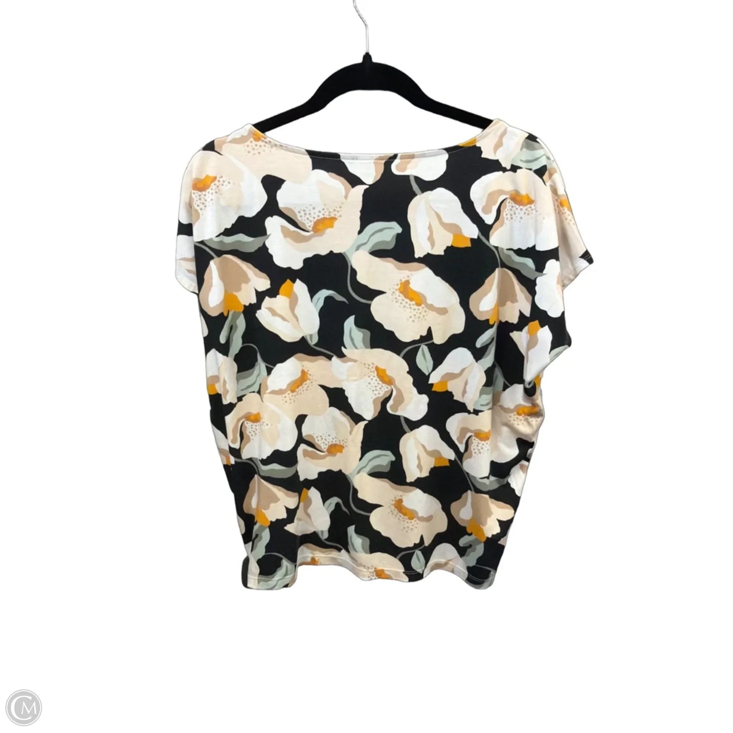 Top Short Sleeve By Ann Taylor In Floral Print, Size: S