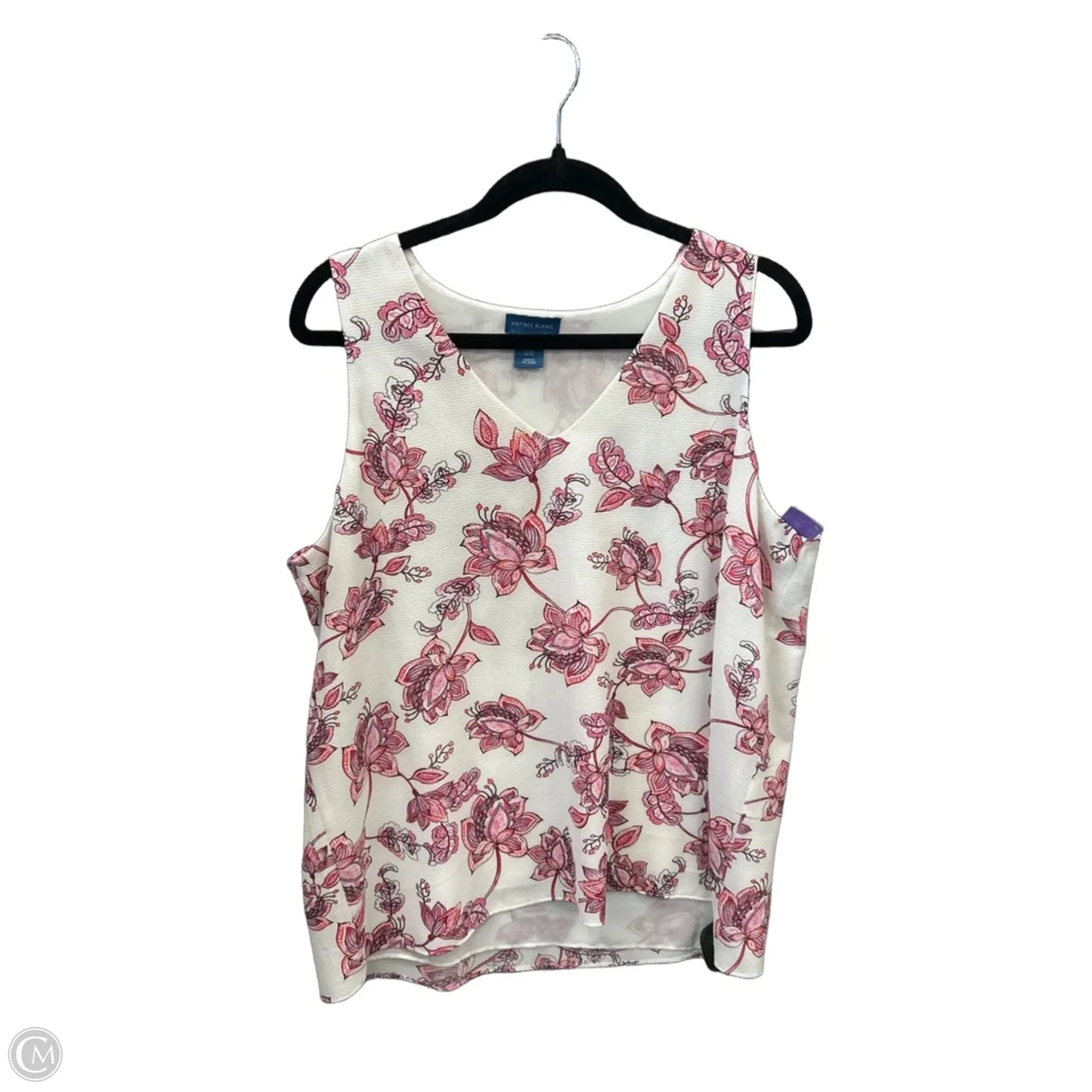 Top Sleeveless By Clothes Mentor In Floral Print, Size: Xl