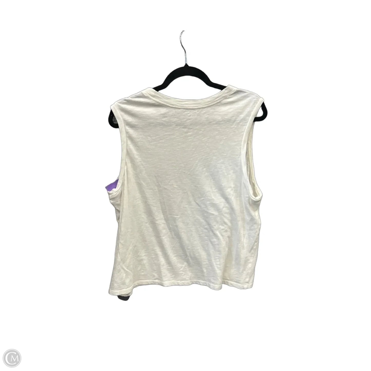 Top Sleeveless By Sonoma In White, Size: Xl