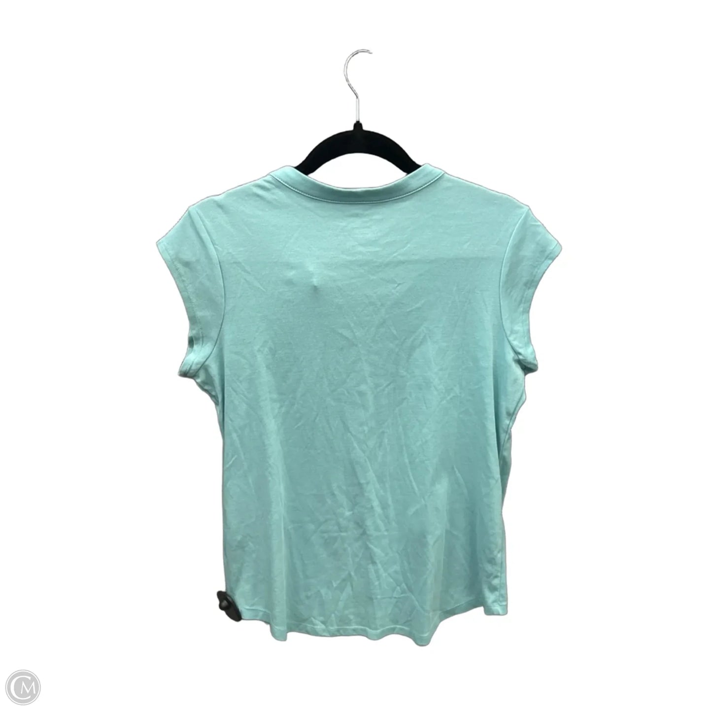 Top Short Sleeve By Calvin Klein In Blue, Size: M