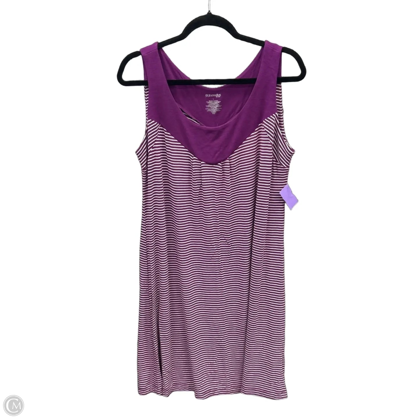 Dress Casual Midi By St Johns Bay In Purple, Size: L