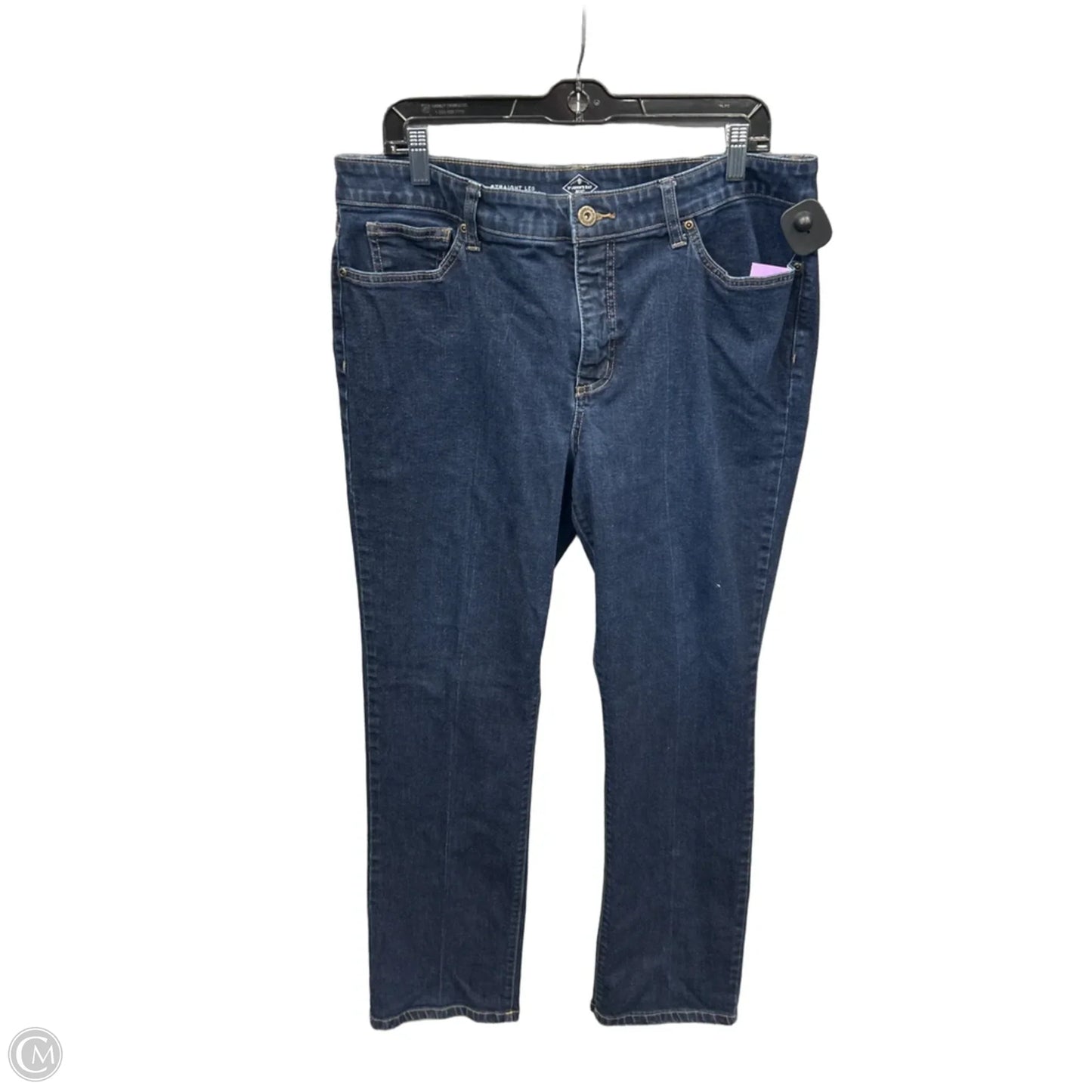 Jeans Straight By St Johns Bay In Blue Denim, Size: 16