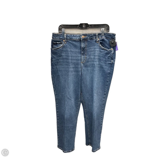 Jeans Straight By Sonoma In Blue Denim, Size: 18