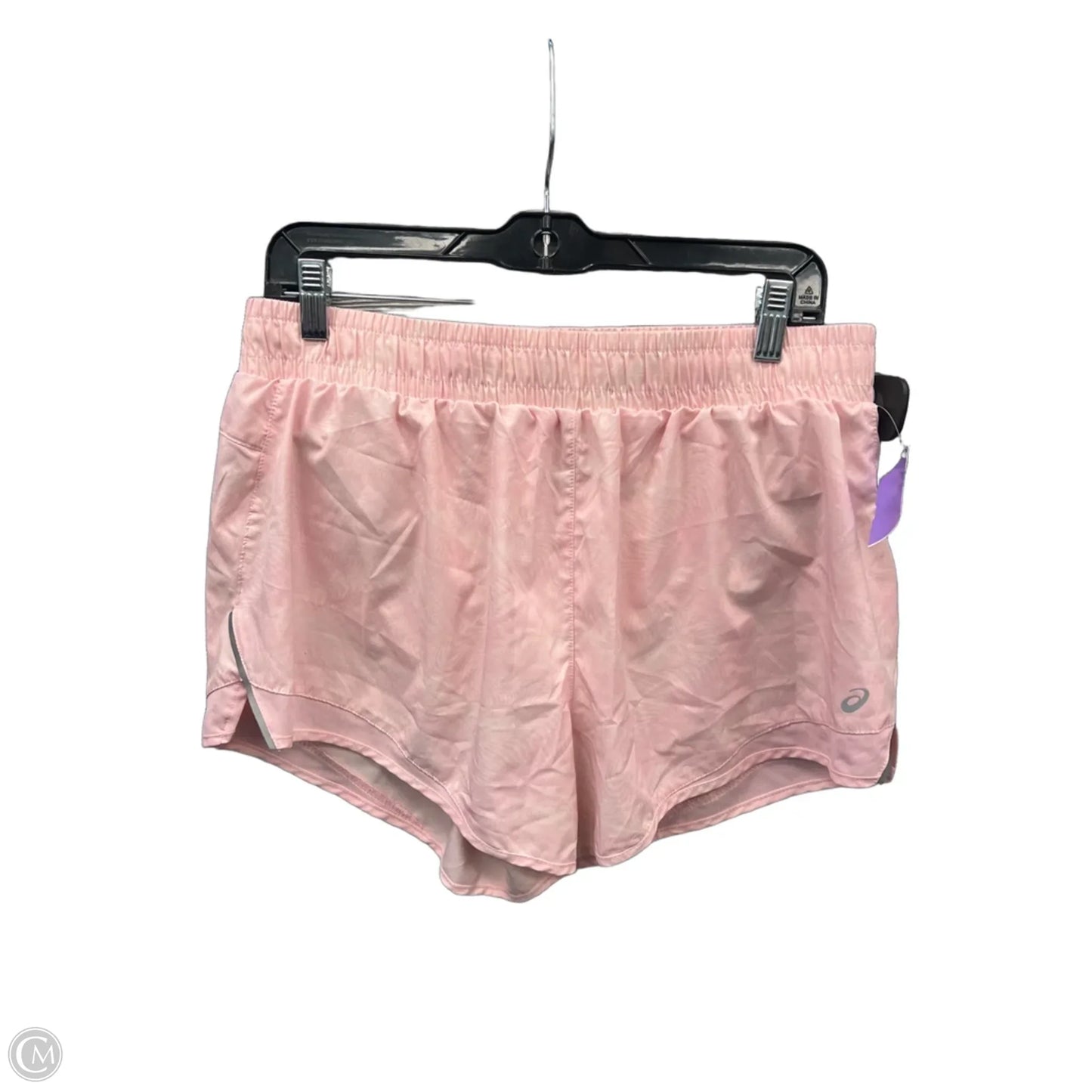 Athletic Shorts By Asics In Pink, Size: L
