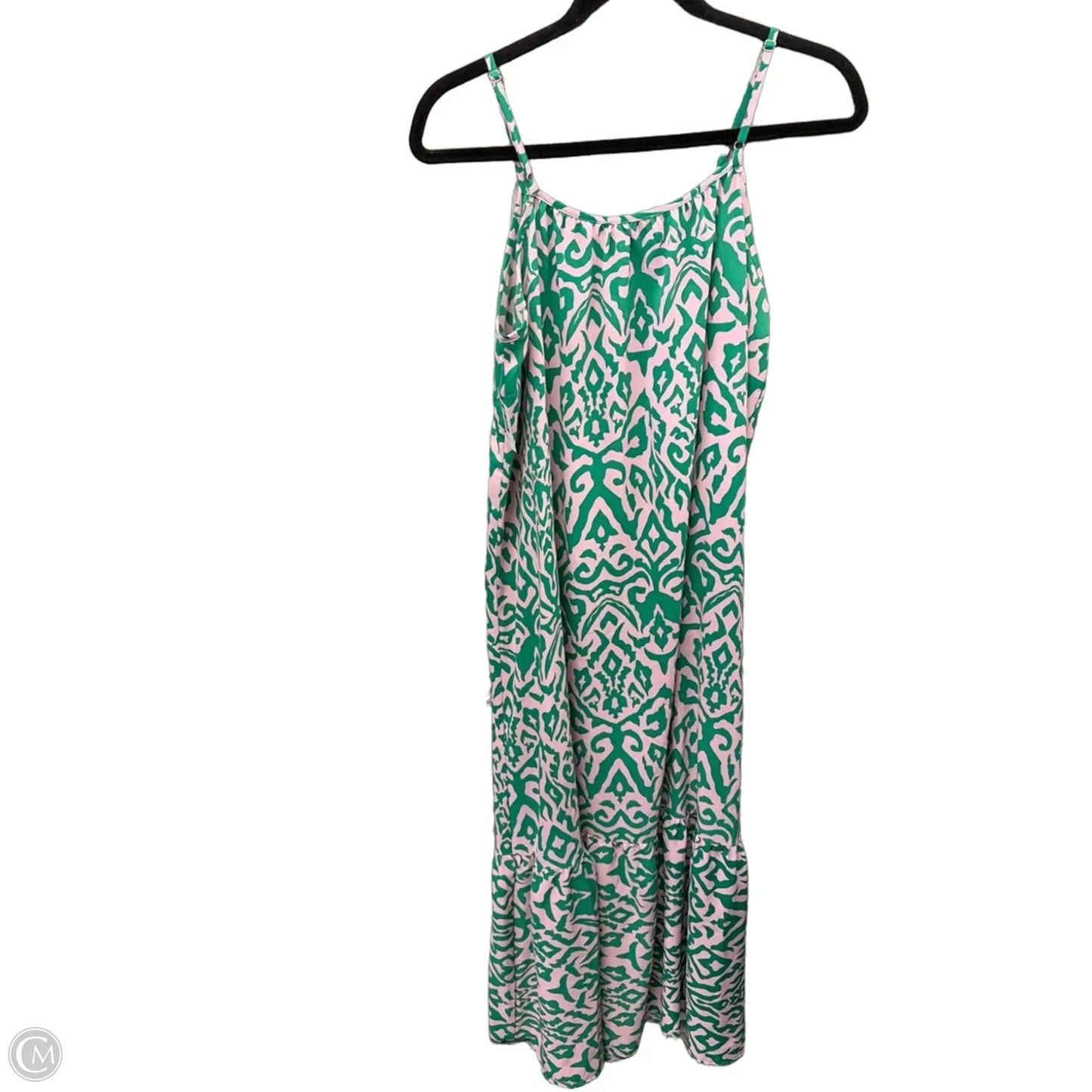 Dress Casual Maxi By Clothes Mentor In Green & Pink, Size: S
