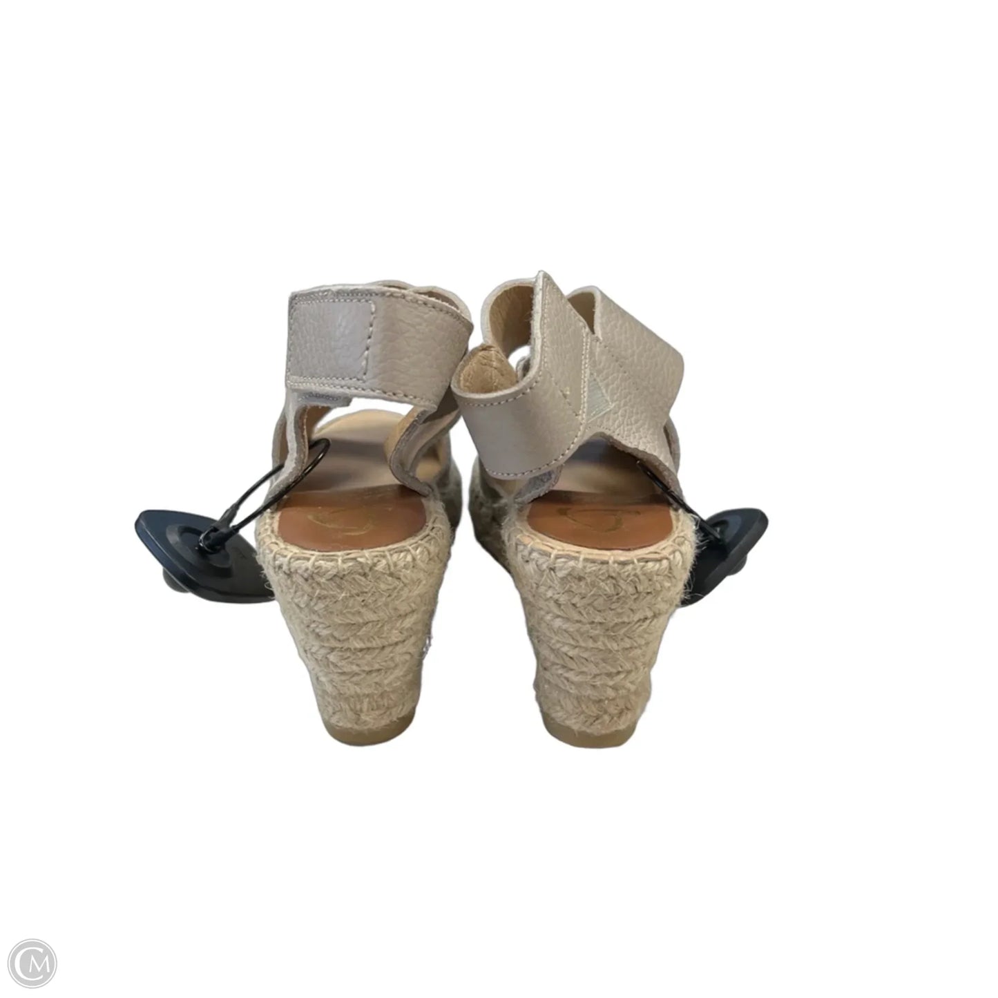 Sandals Heels Wedge By Clothes Mentor In Tan, Size: 6.5