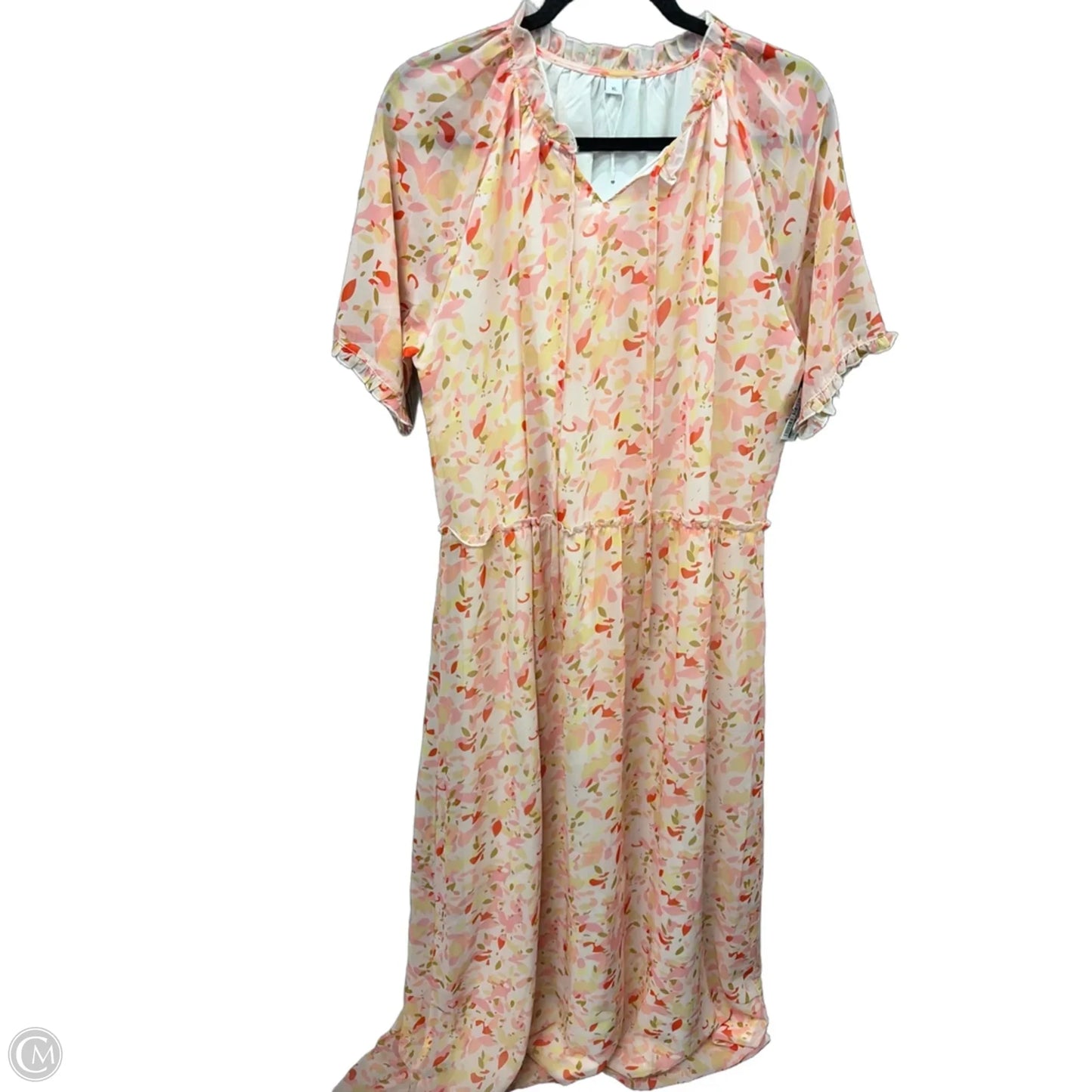Dress Casual Maxi By Clothes Mentor In Pink, Size: Xl