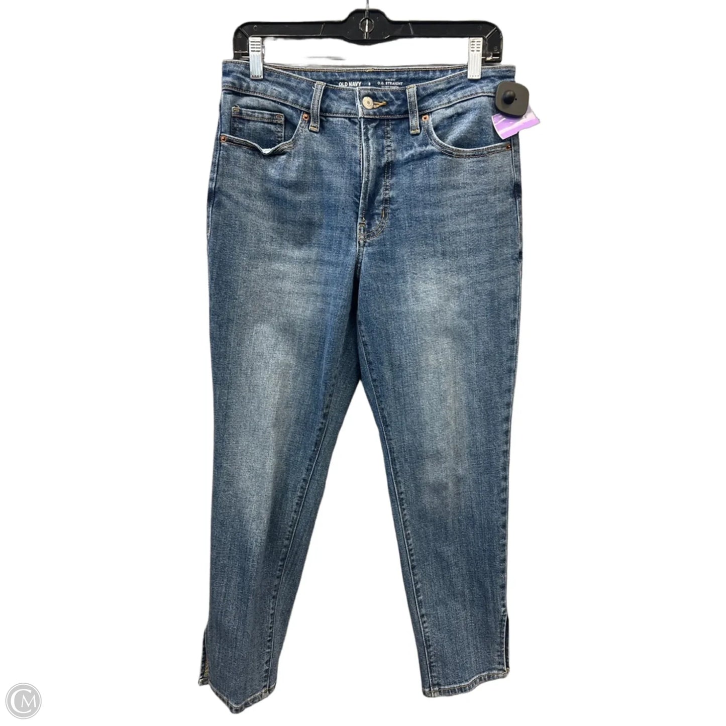 Jeans Straight By Old Navy In Blue Denim, Size: 8
