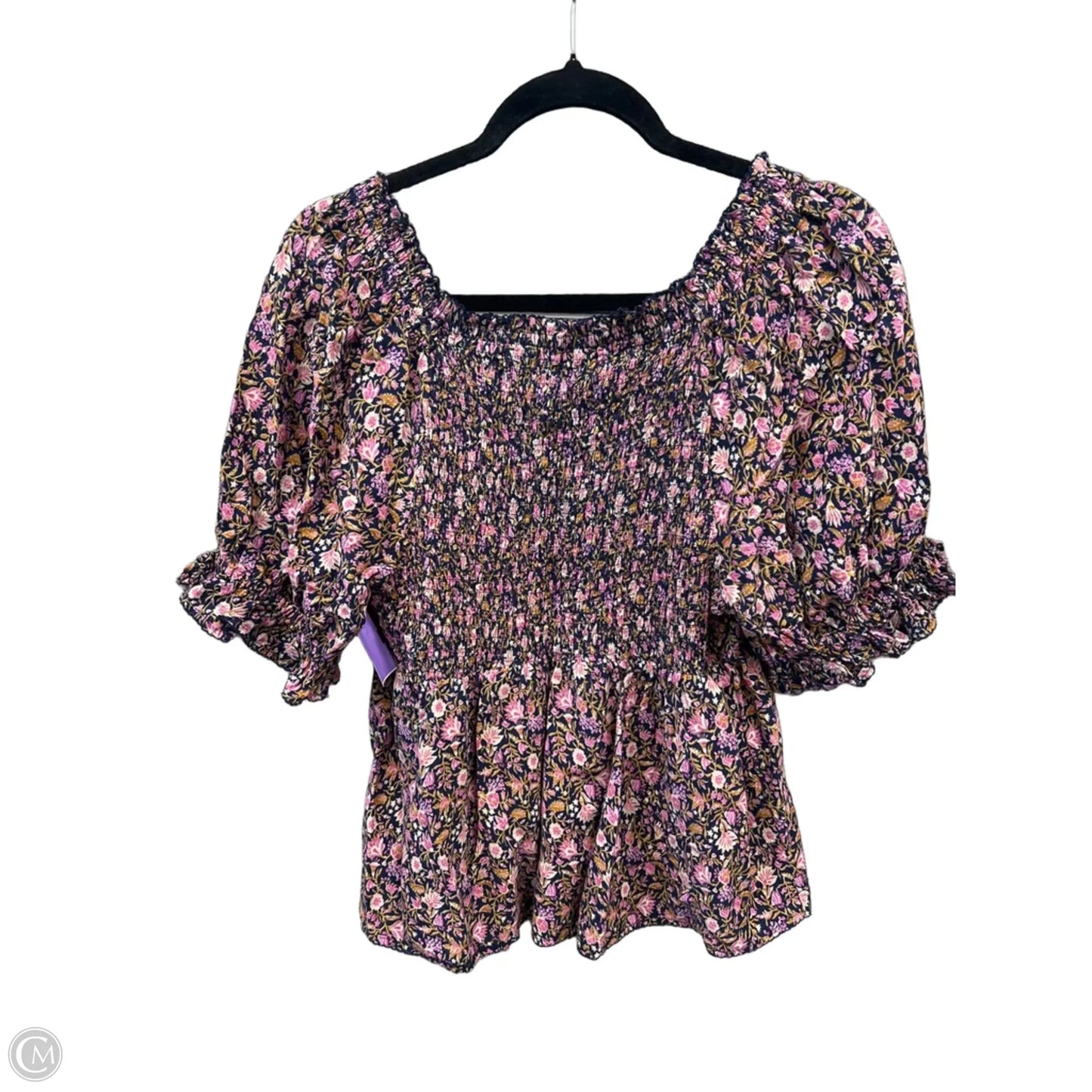 Top Short Sleeve By Old Navy In Floral Print, Size: M