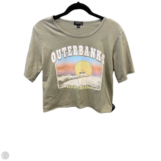 Top Short Sleeve By Originality In Green, Size: S