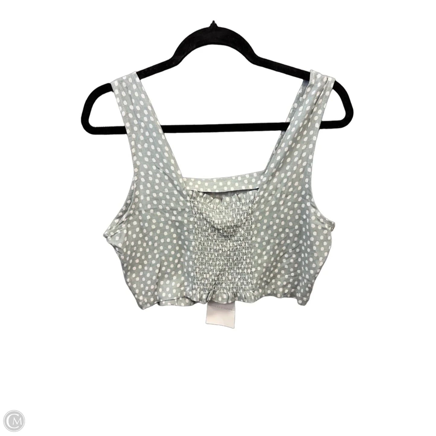 Top Sleeveless By Thread And Supply In Polkadot Pattern, Size: M