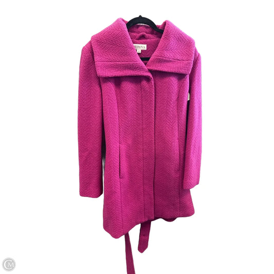 Coat Trench Coat By Merona In Pink, Size: L