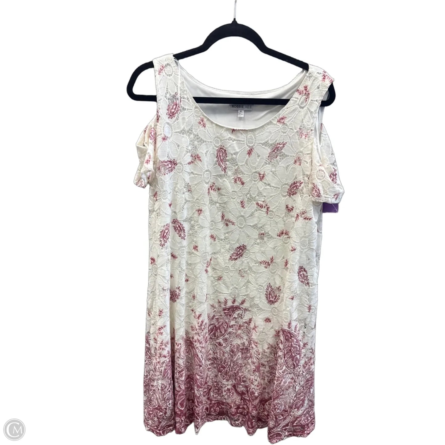 Dress Casual Midi By Robbie Bee In White, Size: Xl