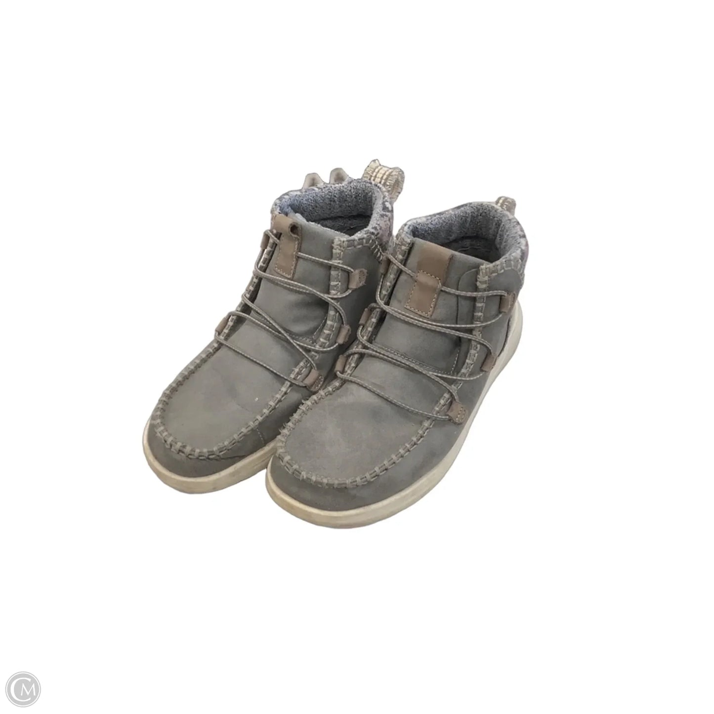 Shoes Sneakers By Hey Dude In Grey, Size: 9