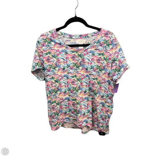 Top Short Sleeve By Clothes Mentor In Pink, Size: Xl
