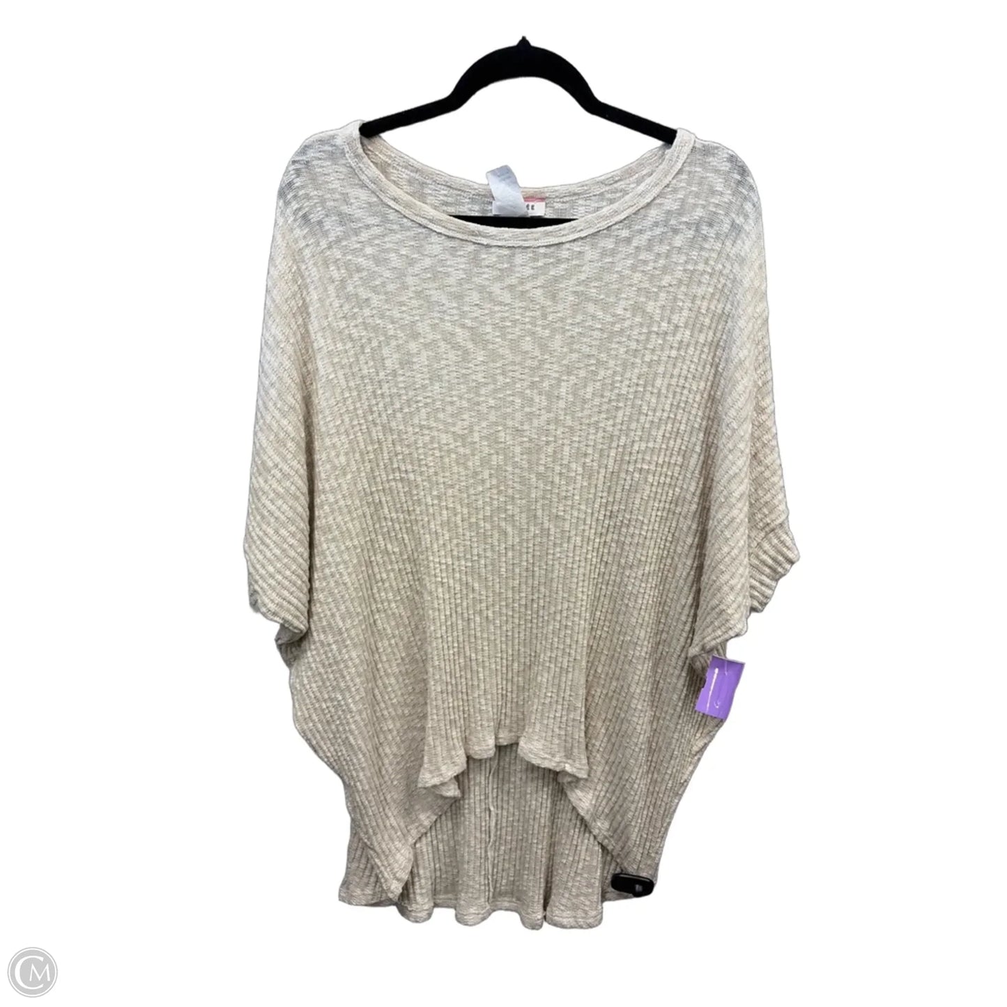 Tunic Short Sleeve By Andree By Unit In Tan, Size: M