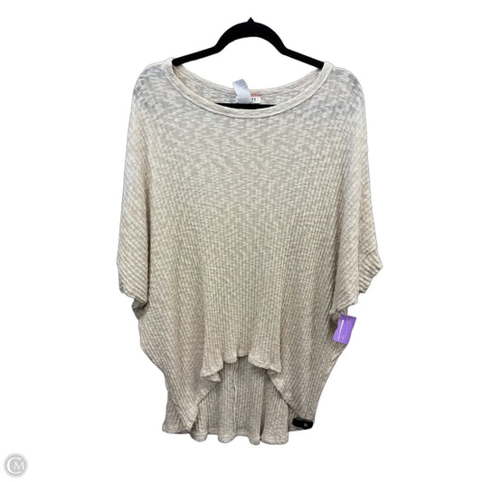 Tunic Short Sleeve By Andree By Unit In Tan, Size: M