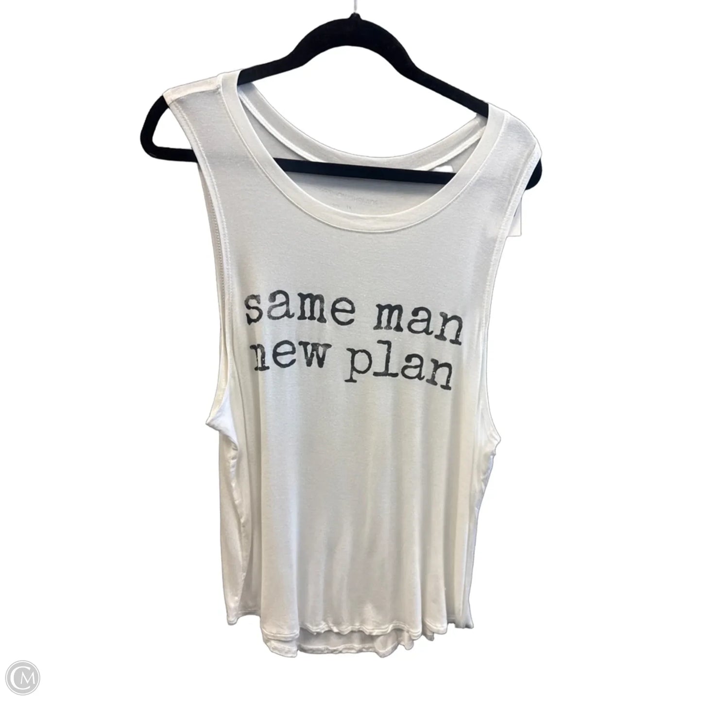 Top Sleeveless By Grayson Threads In White, Size: 1x
