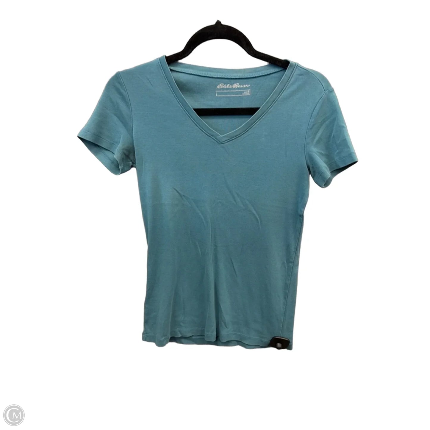 Top Short Sleeve Basic By Eddie Bauer In Blue, Size: S