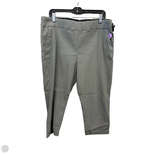 Capris By Simply Vera In Grey, Size: 18