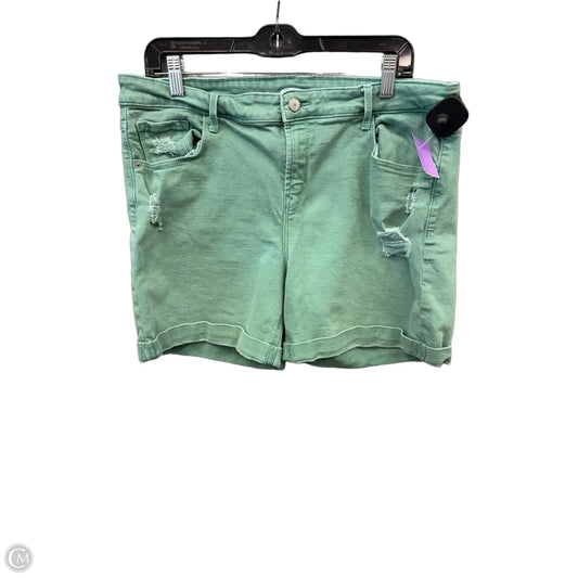 Shorts By Old Navy In Green Denim, Size: 14