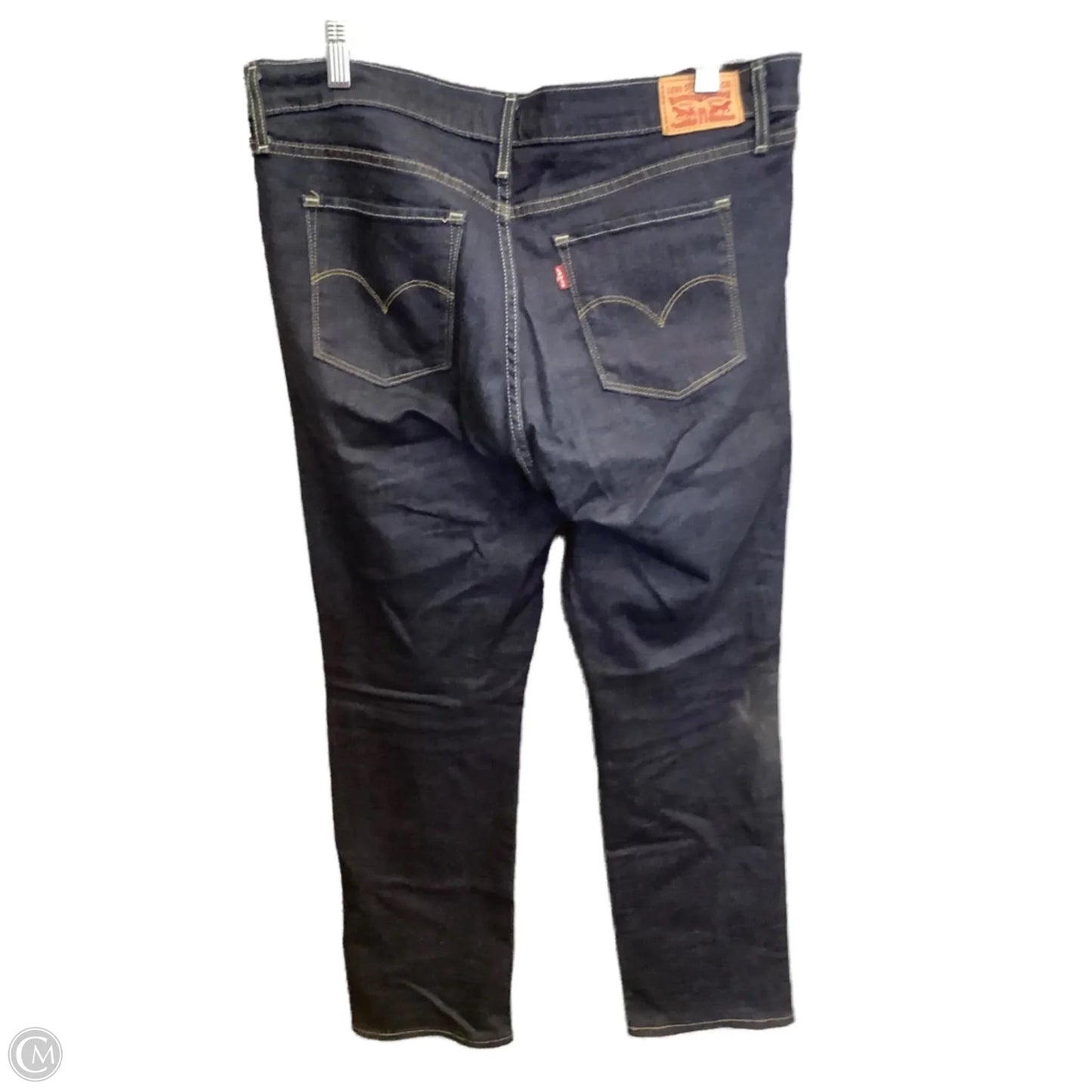 Jeans Straight By Levis In Blue Denim, Size: 16