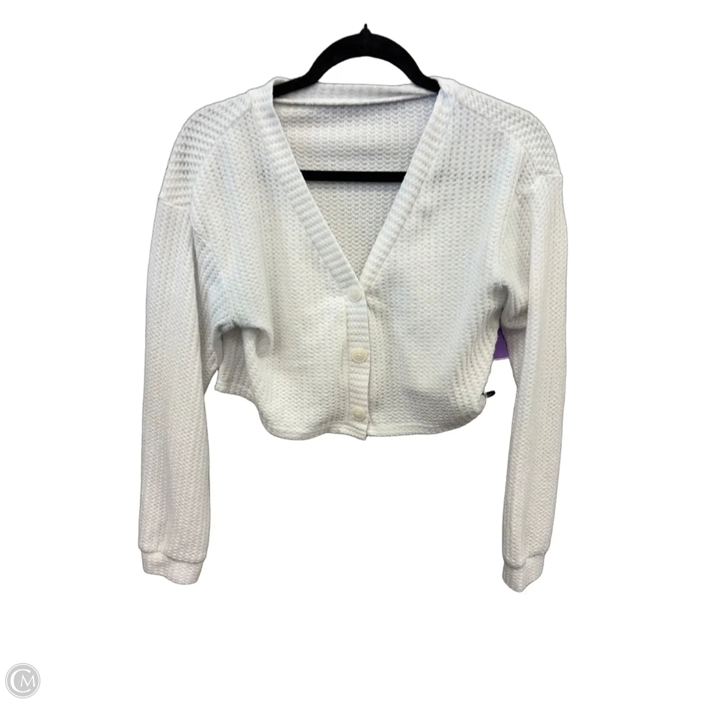 Cardigan By Clothes Mentor In White, Size: S