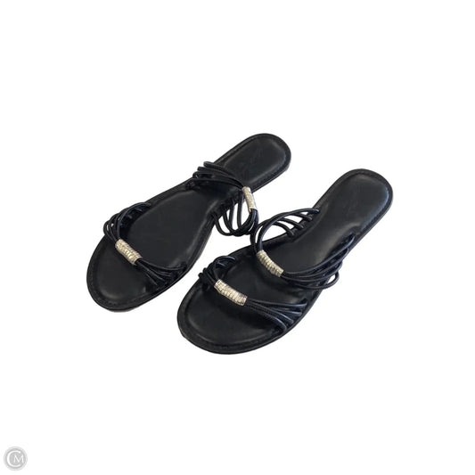 Sandals Flats By Universal Thread In Black, Size: 10